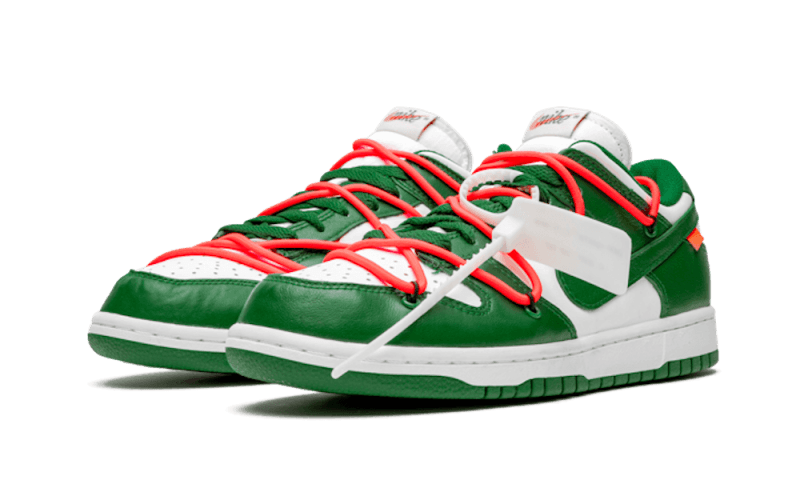 Nike Dunk Low Off-White Pine Green, White/Pine Green/Pine Green (CT0856-100)