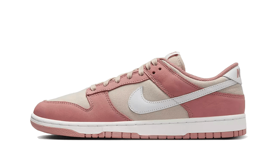 Nike Dunk Low PRM Red Stardust, Red Stardust/Summit White/Sanddrift (FB8895-601)