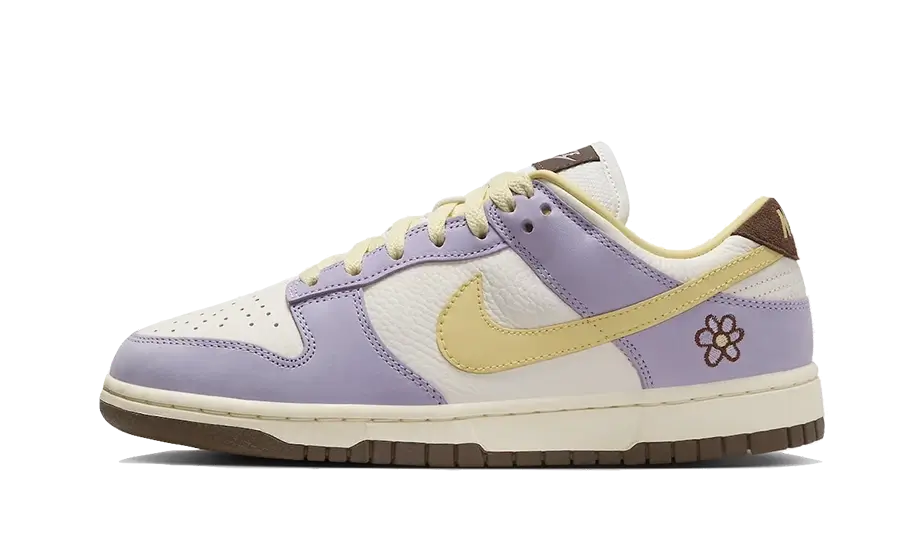 Nike Dunk Low Premium Lilac Bloom, Lilac Bloom/Soft Yellow/Sail/Coconut Milk/Baroque Brown (FB7910-500)