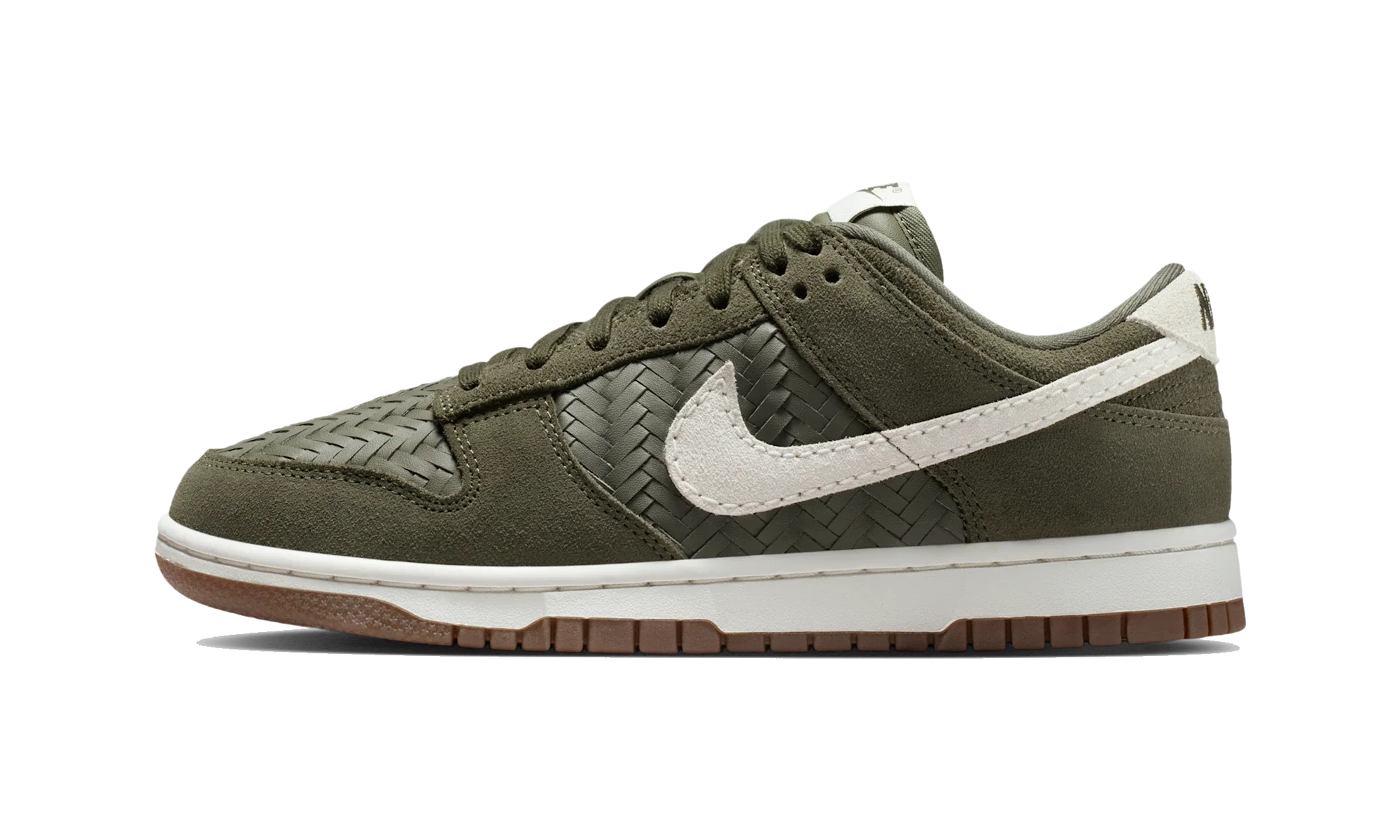 Nike Dunk Low Premium SE Woven Medium Olive Gum