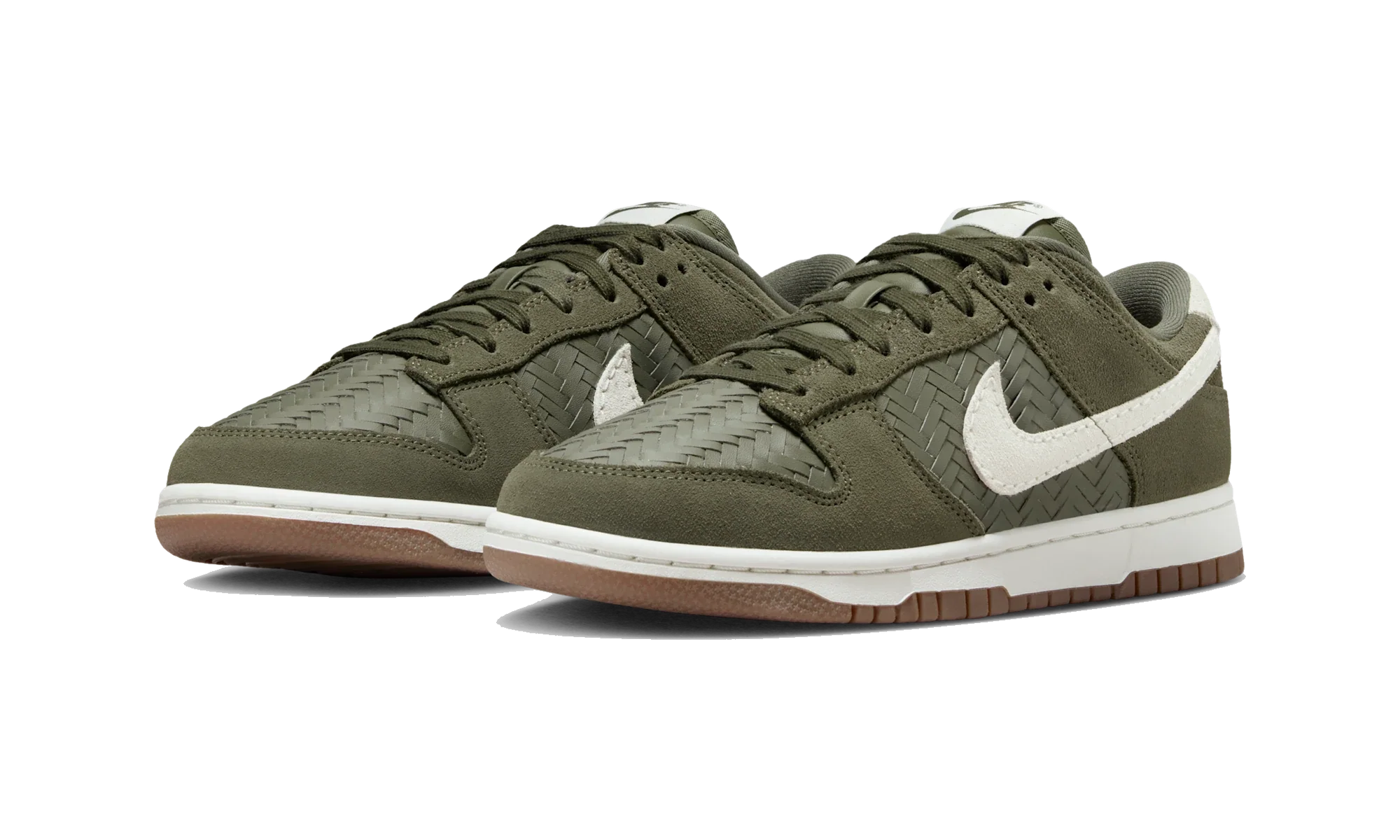 Nike Dunk Low Premium SE Woven Medium Olive Gum
