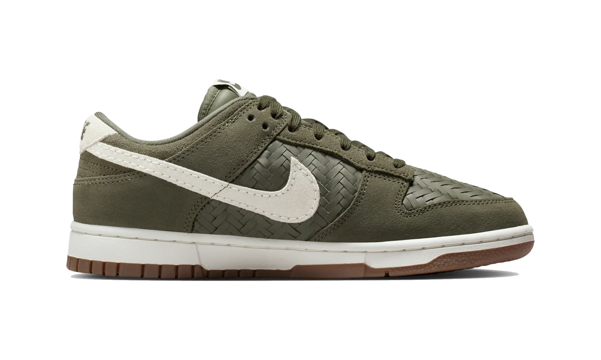 Nike Dunk Low Premium SE Woven Medium Olive Gum
