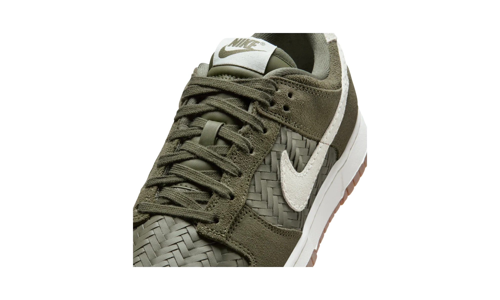 Nike Dunk Low Premium SE Woven Medium Olive Gum