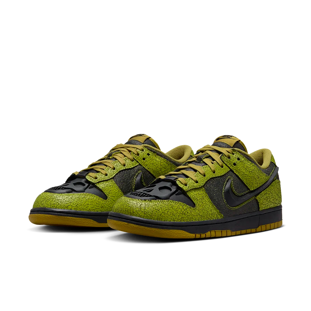 Nike Dunk Low Retro QS Halloween Skull, Bright Cactus/Black/Green Curry (HV6103-300)