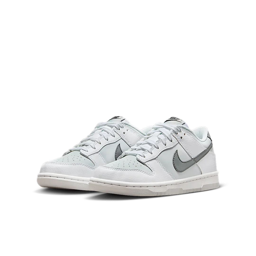 Nike Dunk Low Reflective Swoosh White, White/Football Grey/Pure Platinum/Smoke Grey (FV0365-100)