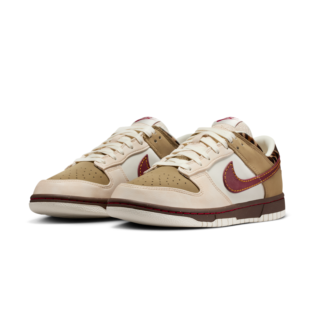 Nike Dunk Low Retro Khaki Team Red Pearl White