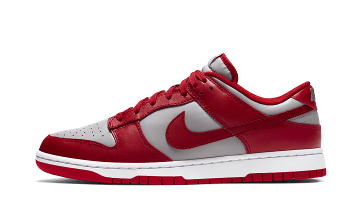 Nike Dunk Low Retro UNLV (2021), Medium Grey/White/Varsity Red (DD1391-002)