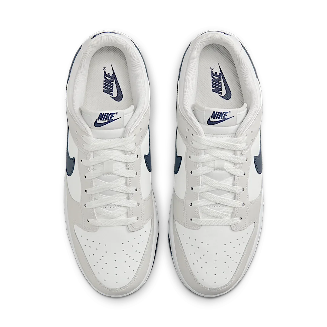 Nike Dunk Low Retro White Midnight Navy, Summit White/Platinum Tint/Midnight Navy (DV0831-111)