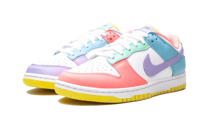 Nike Dunk Low SE Easter Candy, White/Green Glow-Sunset Pulse (DD1872-100)