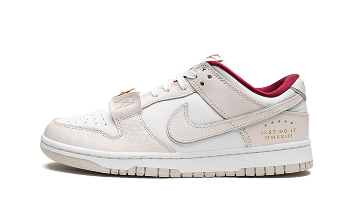 Nike Dunk Low SE Just Do It White Phantom, White/Phantom/Team Red/Photon Dust (DV1160-100)