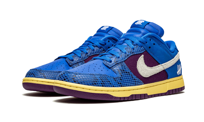 Nike Dunk Low Undefeated 5 On It Dunk vs. AF1, Signal Blue/White-Night Purple (DH6508-400)