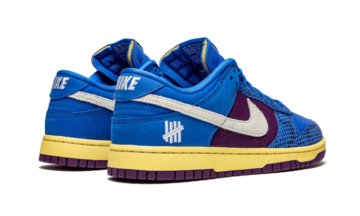 Nike Dunk Low Undefeated 5 On It Dunk vs. AF1, Signal Blue/White-Night Purple (DH6508-400)