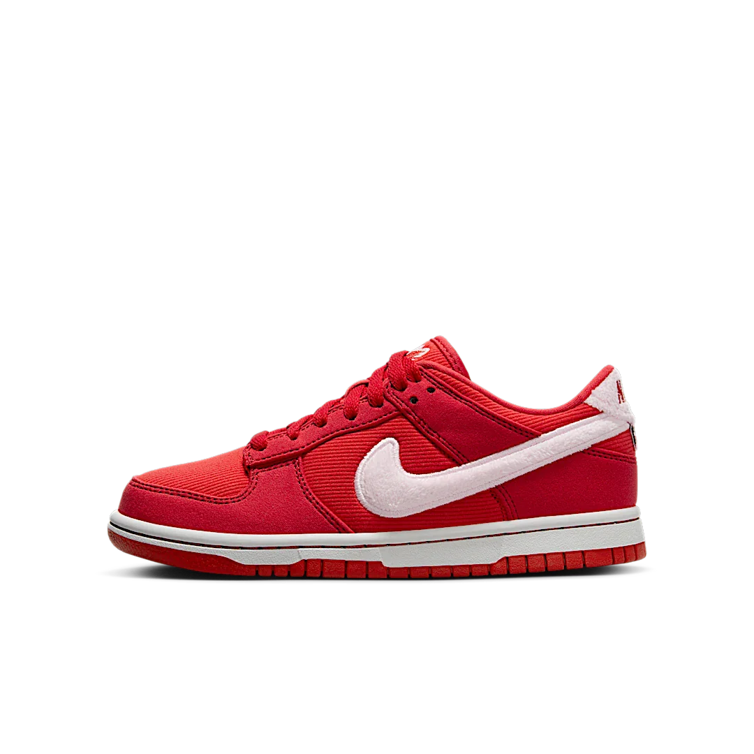 Nike Dunk Low Valentine's Day (2024), Fire Red/Pink Foam/Light Crimson/White/Team Red (FZ3548-612)