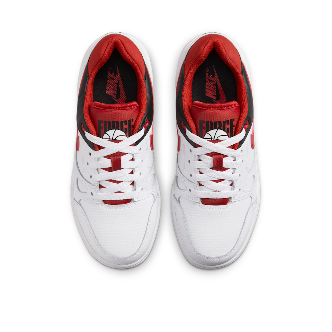 Nike Full Force Low White Black Team Orange Mystic Red, White/Black/Team Orange/Mystic Red (FV5929-100)