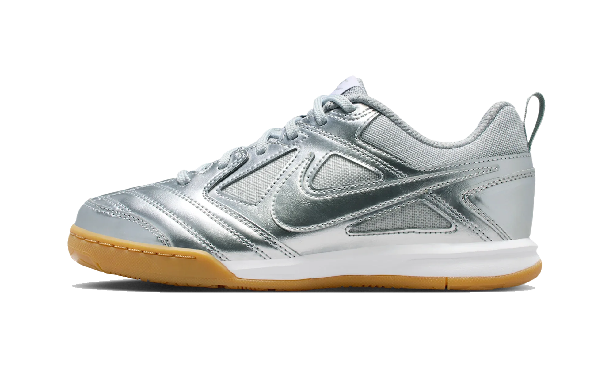 Nike Gato LV8 Metallic Silver White Gum Light Brown