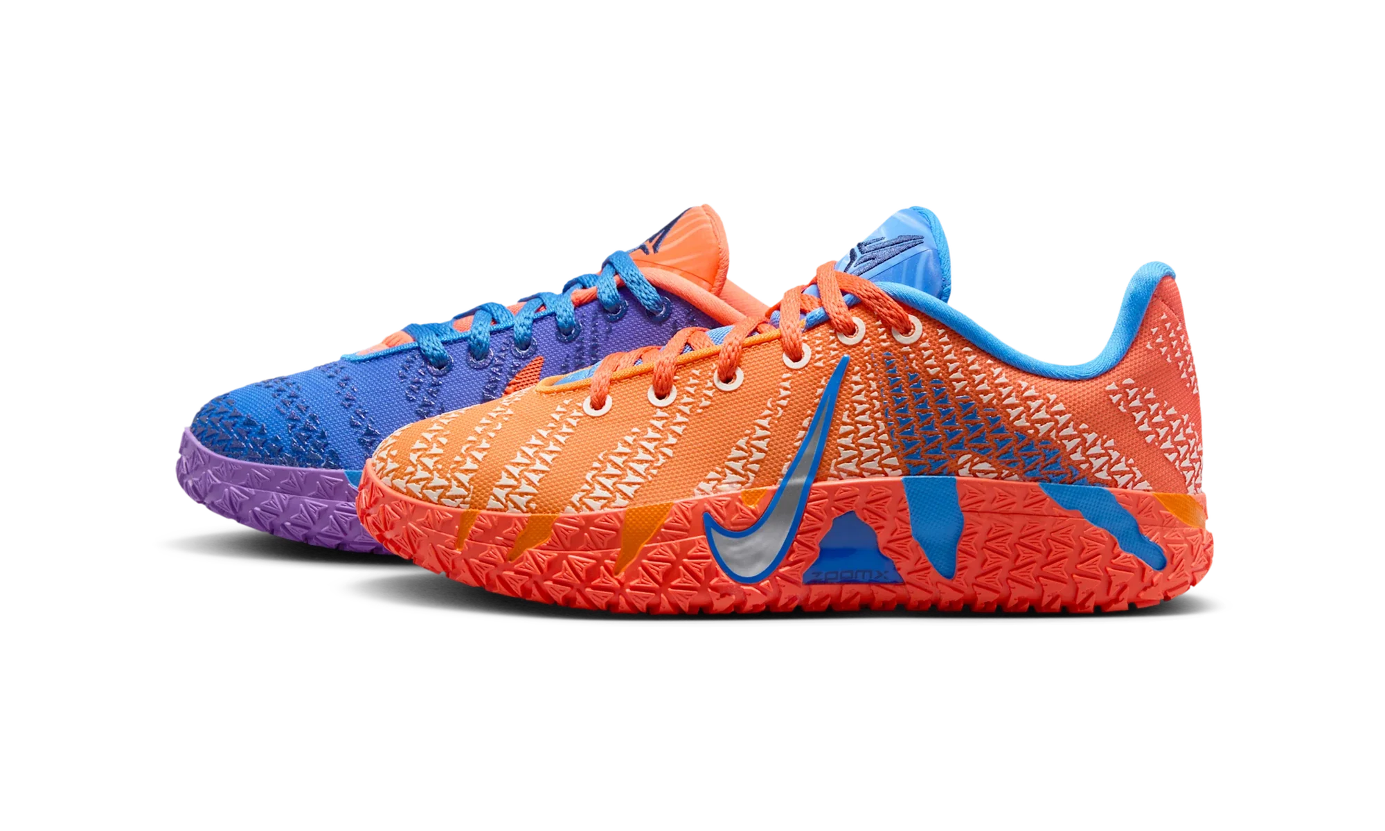 Nike Ja 3 Blue Crystal Turf Orange Midnight Navy Metallic Silver