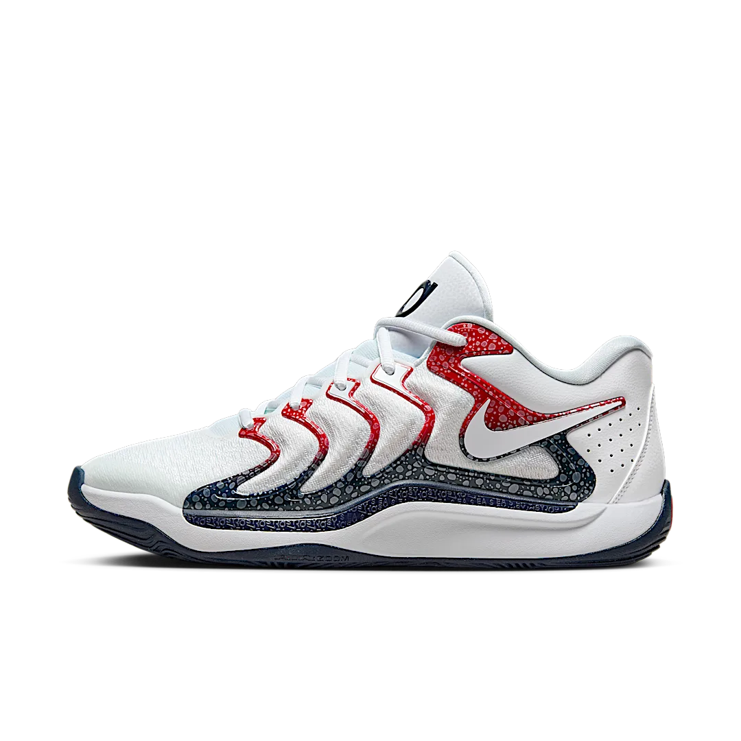 Nike KD 17 USA, White/Obsidian-University Red (FJ9487-101)