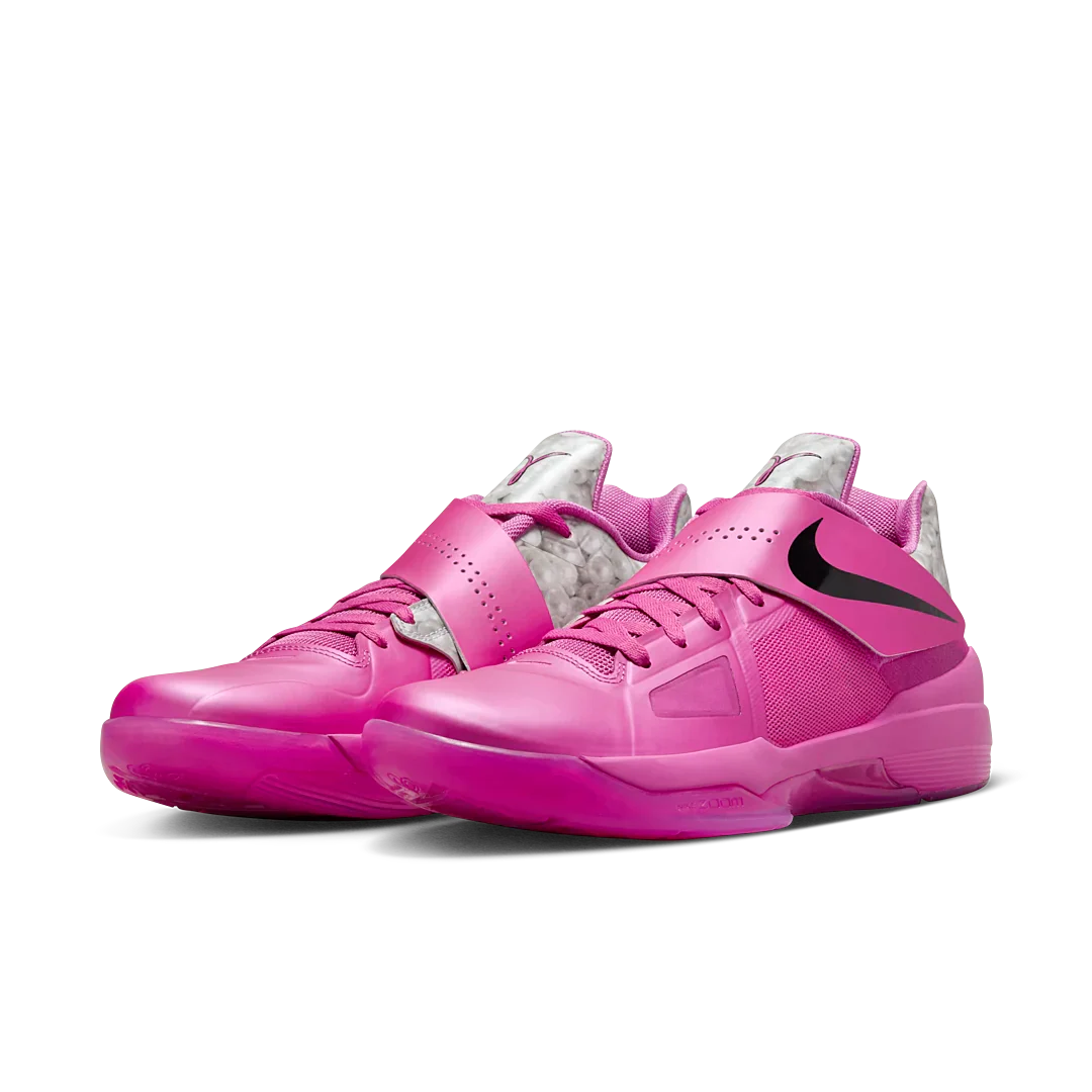 Nike KD 4 Aunt Pearl (2024), Pinkfire 2/Black/Metallic Silver (HF9098-600)