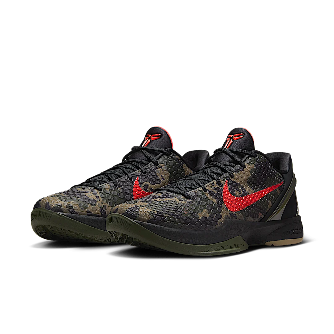 Nike Kobe 6 Protro Italian Camo (2024), Black/Crimson Bog/Khaki (FQ3546-001)