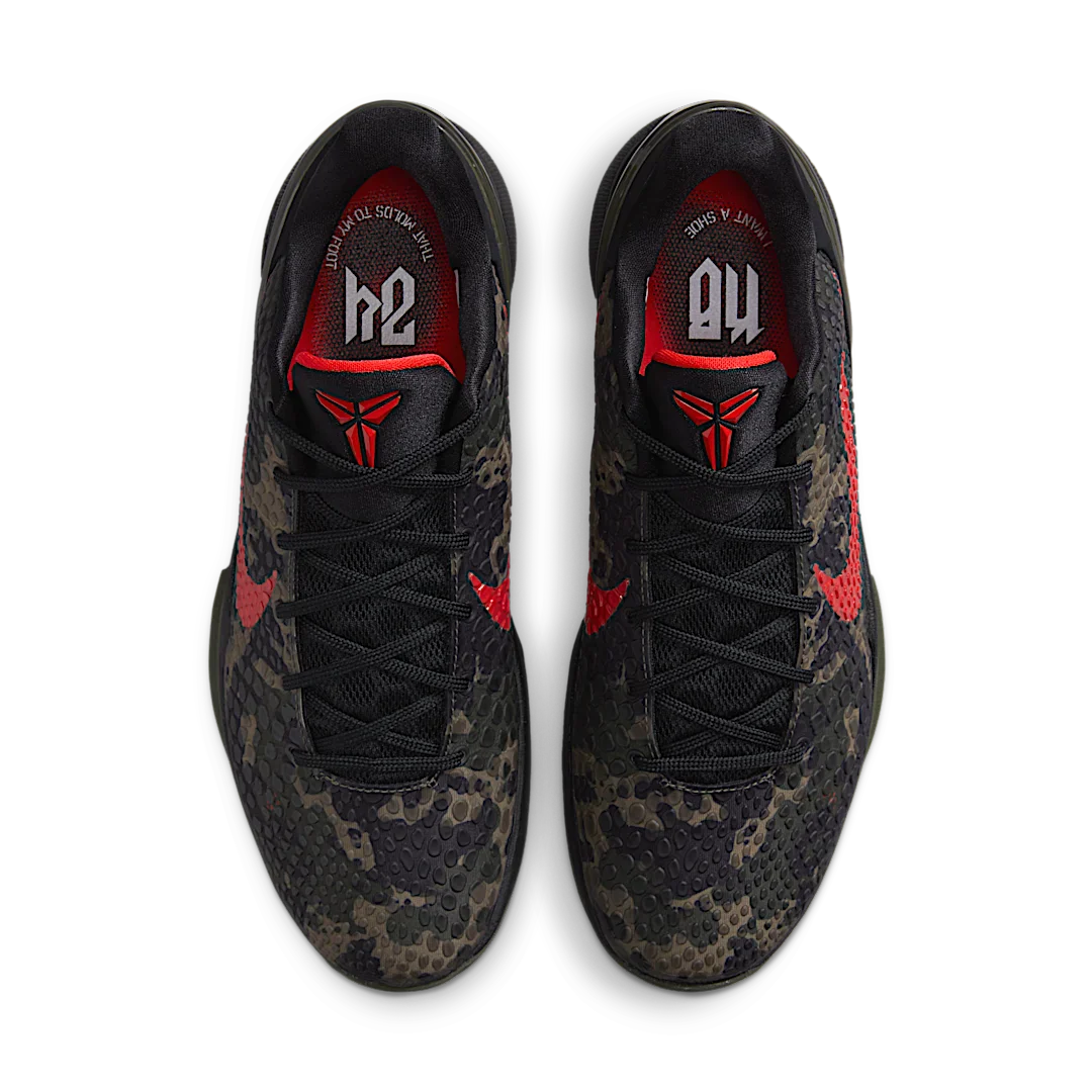 Nike Kobe 6 Protro Italian Camo (2024), Black/Crimson Bog/Khaki (FQ3546-001)