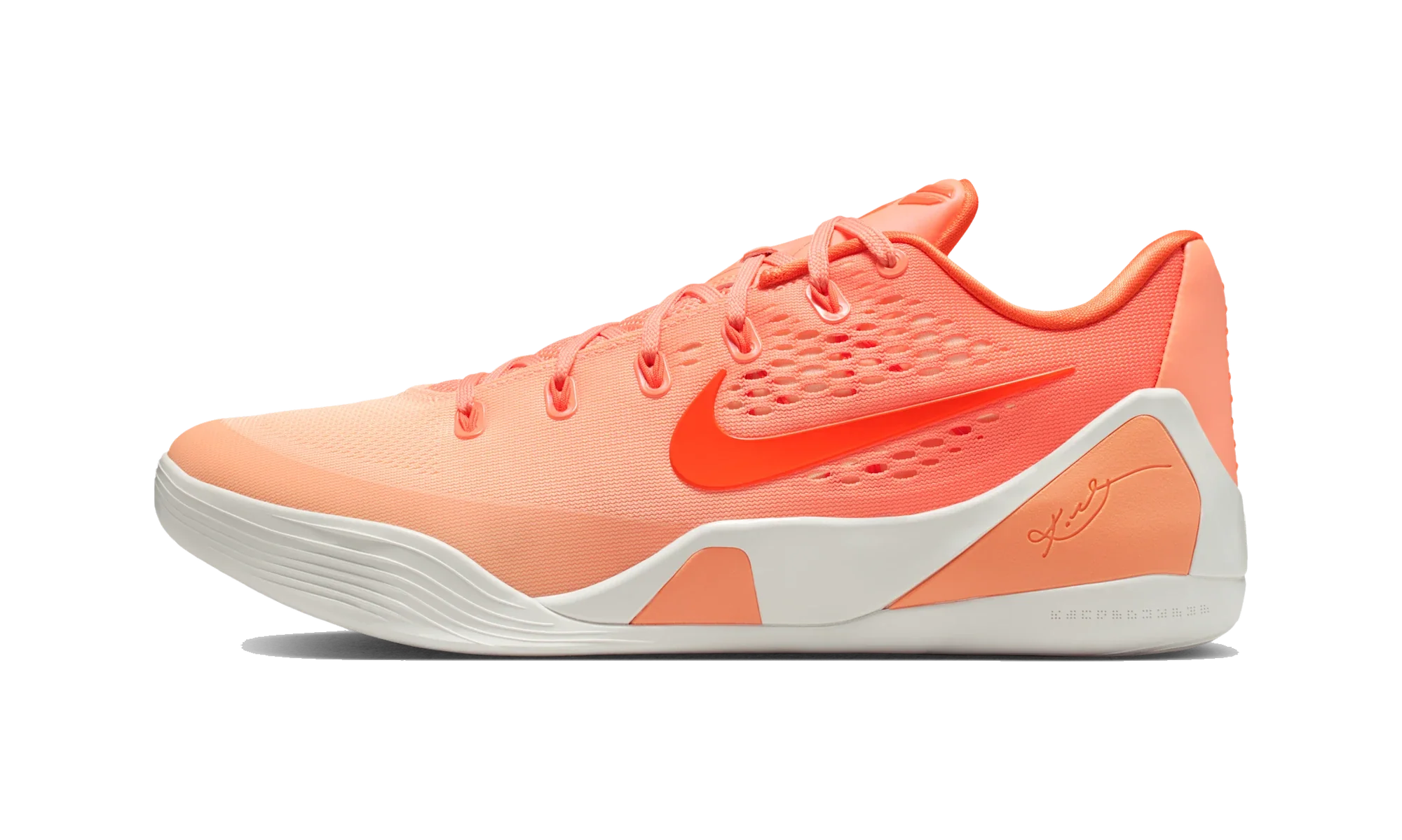 Nike Kobe 9 Low Protro Orange Frost Brilliant Orange Summit White Ice Peach