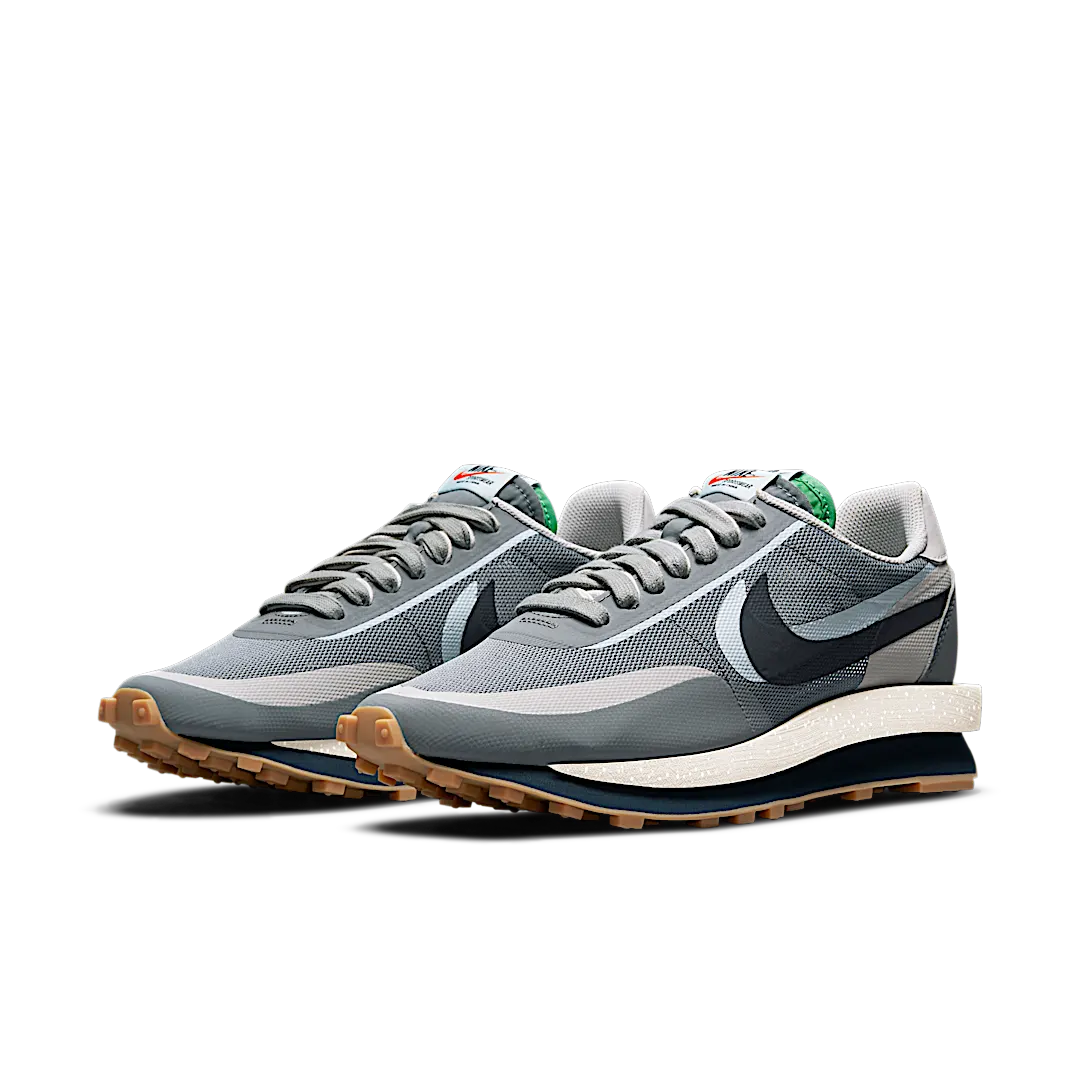 Nike LD Waffle sacai CLOT Kiss of Death 2 Cool Grey, Cool Grey/Obsidian/Navy/Green (DH3114-001)