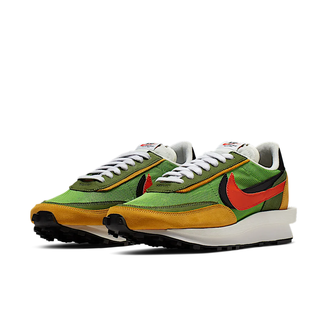 Nike LD Waffle sacai Green Gusto, Green Gusto/Black-Varsity Maize-Safety Orange (BV0073-300)