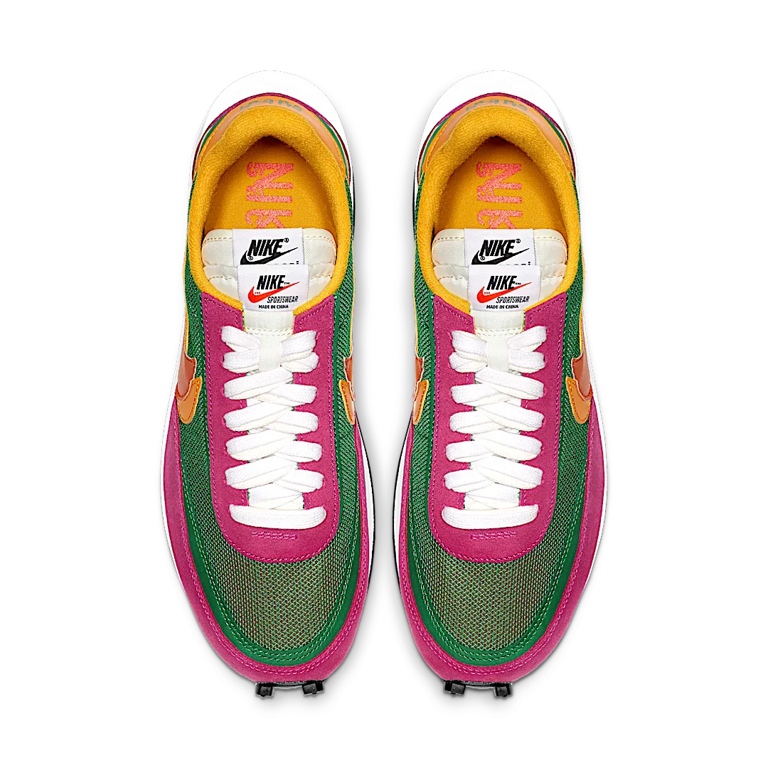 Nike LD Waffle sacai Pine Green, Pine Green/Clay Orange-Del Sol-Bright Magenta (BV0073-301)