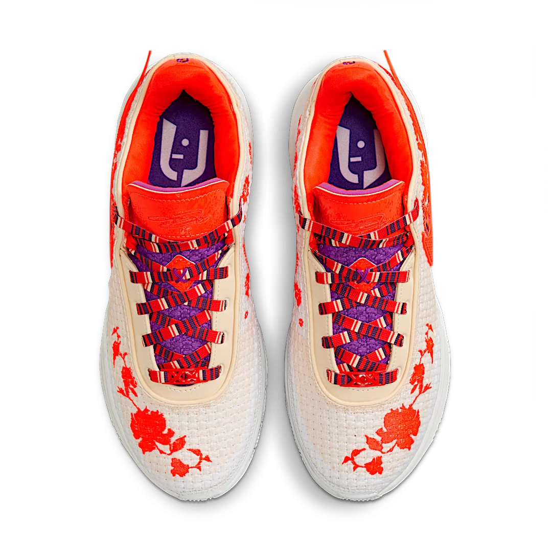 Nike LeBron 20 PRM Mimi Plange Ceremony, Guava Ice/Bright Crimson/Bordeaux/Bold Berry/White (FJ0725-801)