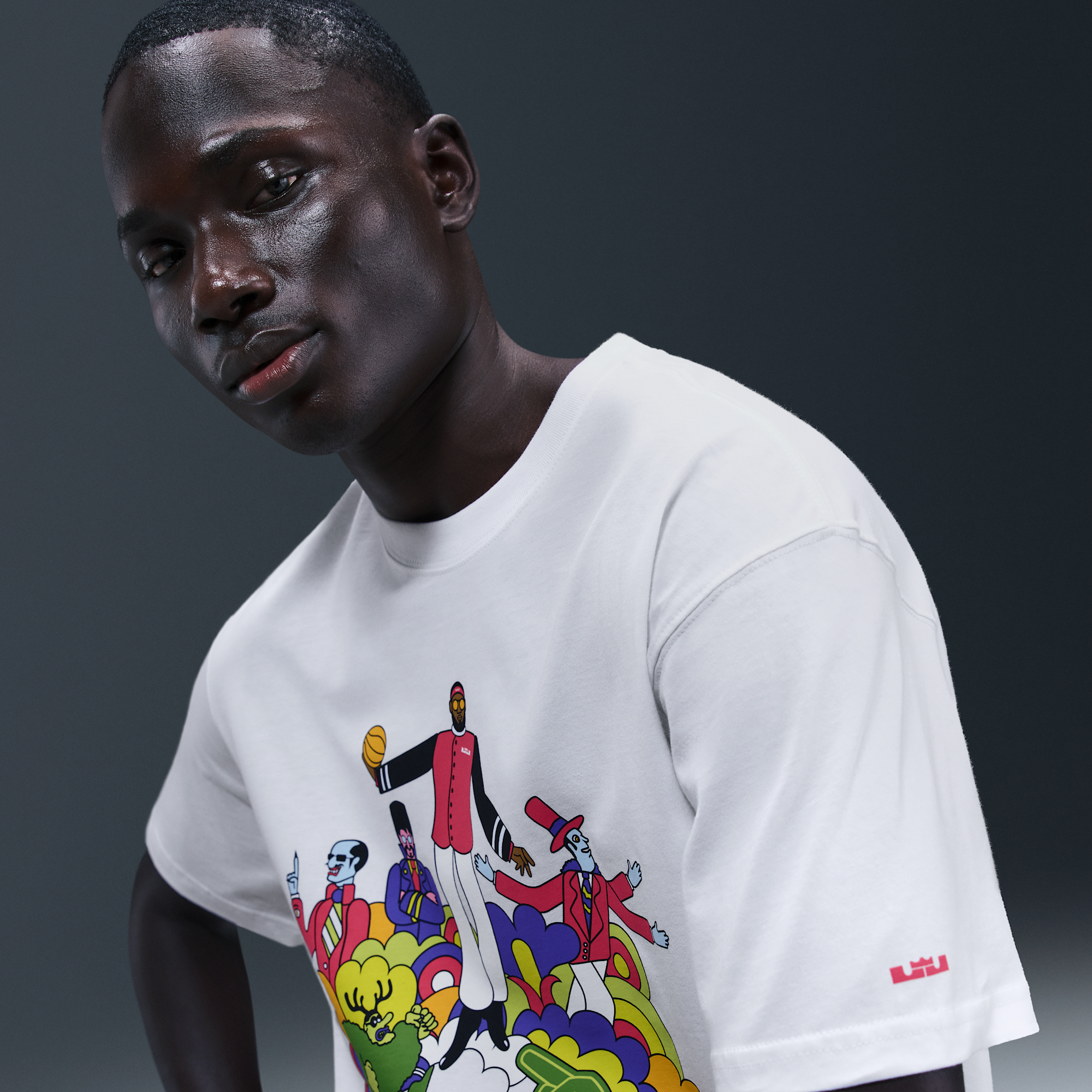 Nike LeBron James Heat Wave T-shirt White