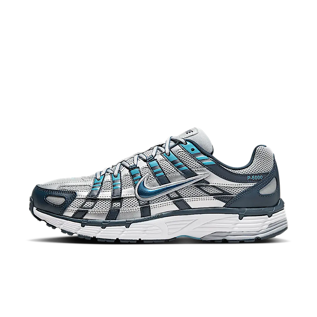 Nike P-6000 Armory Navy Flat Silver, Armory Navy/Flat Silver/White/Metallic Silver (CD6404-402)