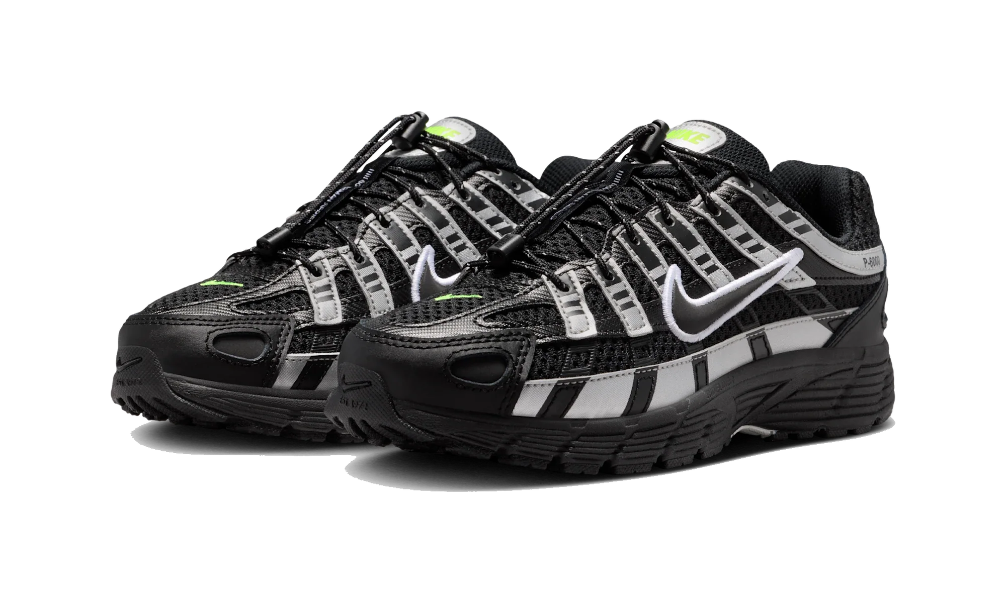 Nike P-6000 Black Metallic Silver Volt Ice