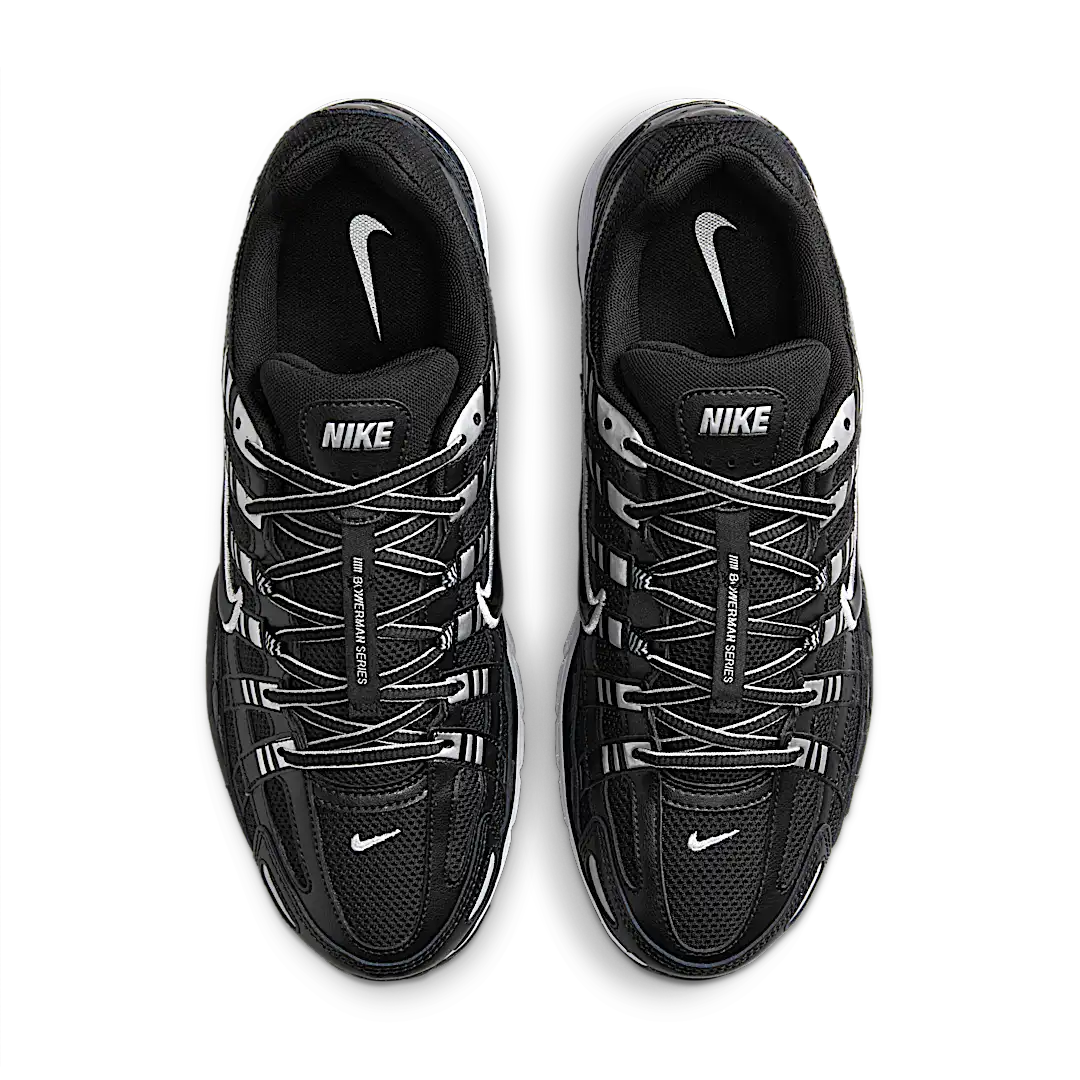 Nike P-6000 Black White Metallic Silver, Black/White/Metallic Silver/Black (CD6404-026)