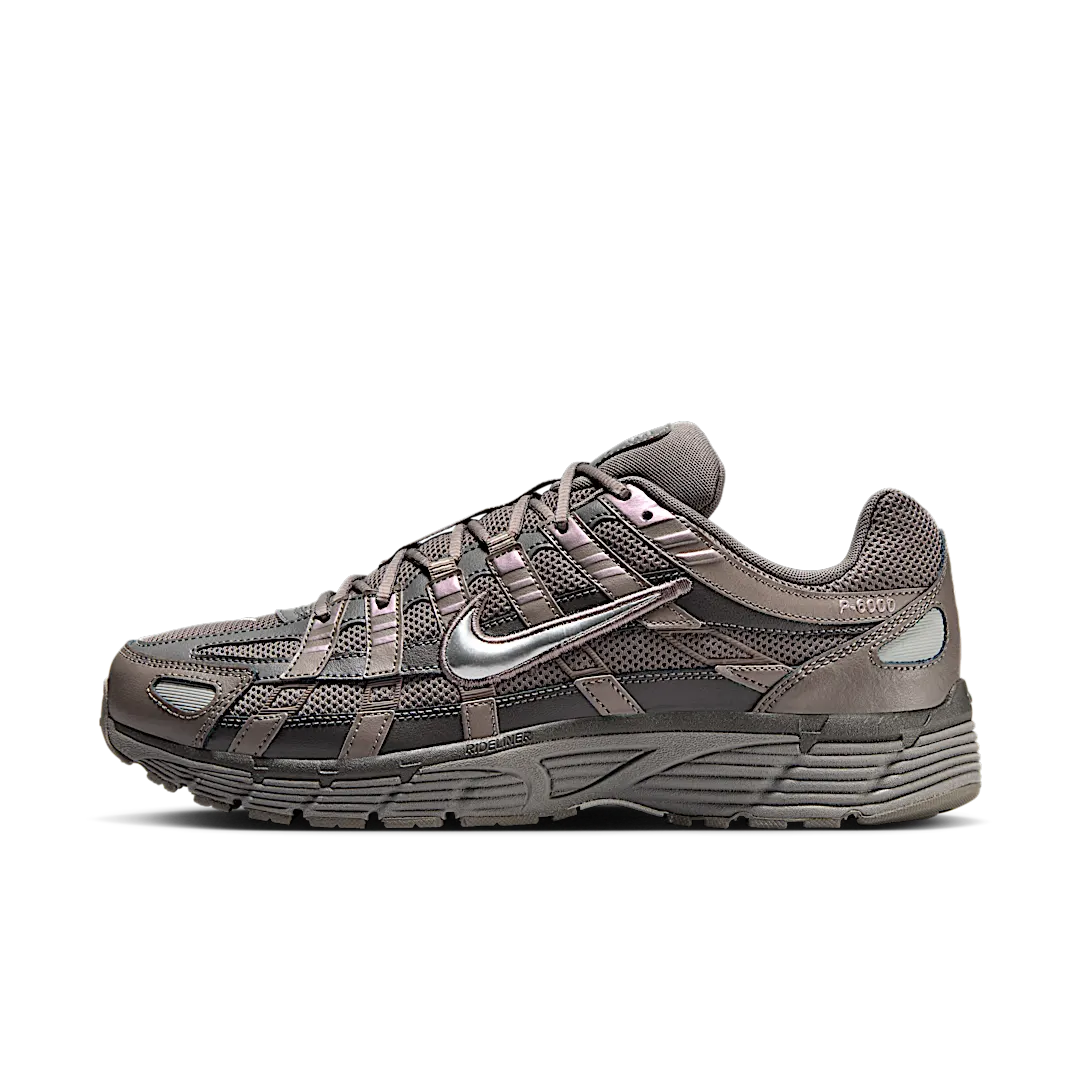 Nike P-6000 Cave Stone Medium Ash Flat Pewter Metallic Silver, Cave Stone/Medium Ash/Flat Pewter/Metallic Silver (CD6404-202)
