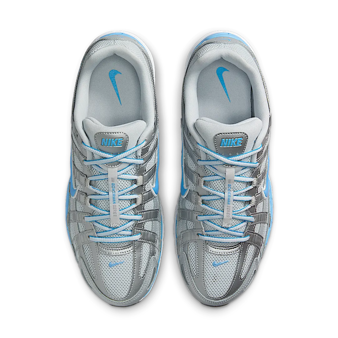 Nike P-6000 Metallic Platinum Pure Platinum Metallic Silver University Blue, Metallic Platinum/Pure Platinum/Metallic Silver/University Blue (CD6404-025)