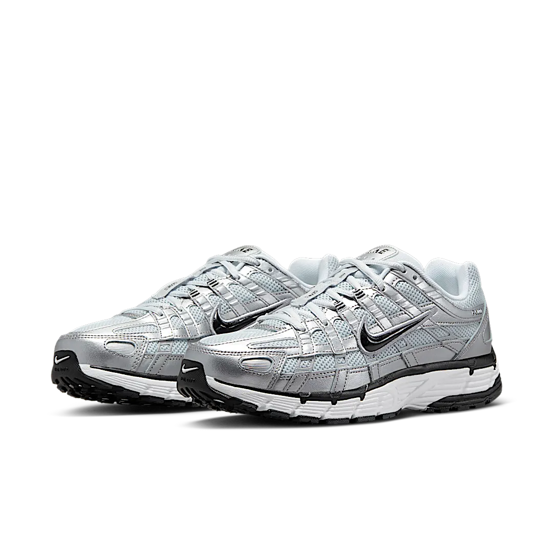 Nike P-6000 Metallic Silver Pure Platinum, White/Metallic Silver/Pure Platinum/Black (FD9876-101)