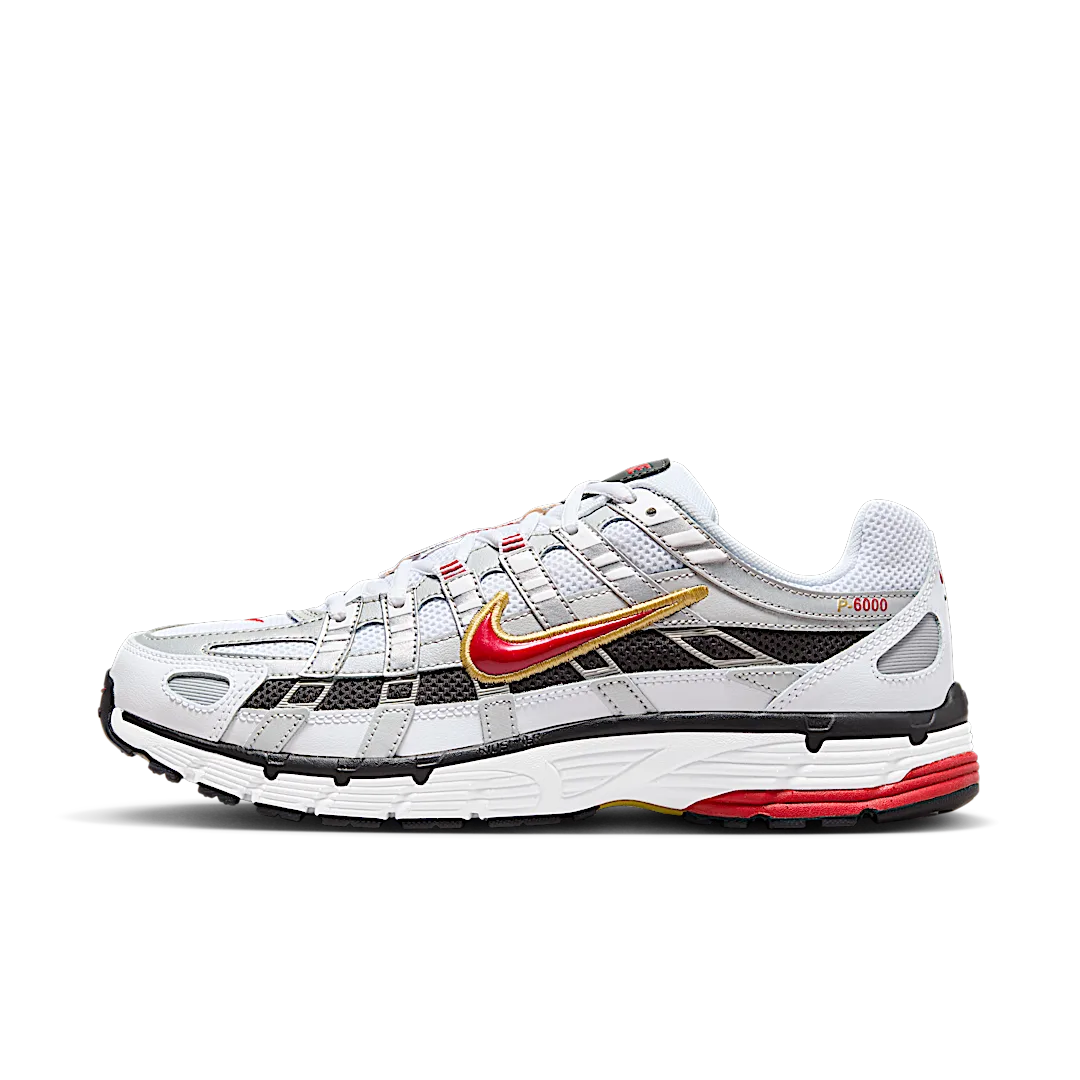 Nike P-6000 Platinum Varsity Red, White/Metallic Platinum/Varsity Red (CD6404-102)