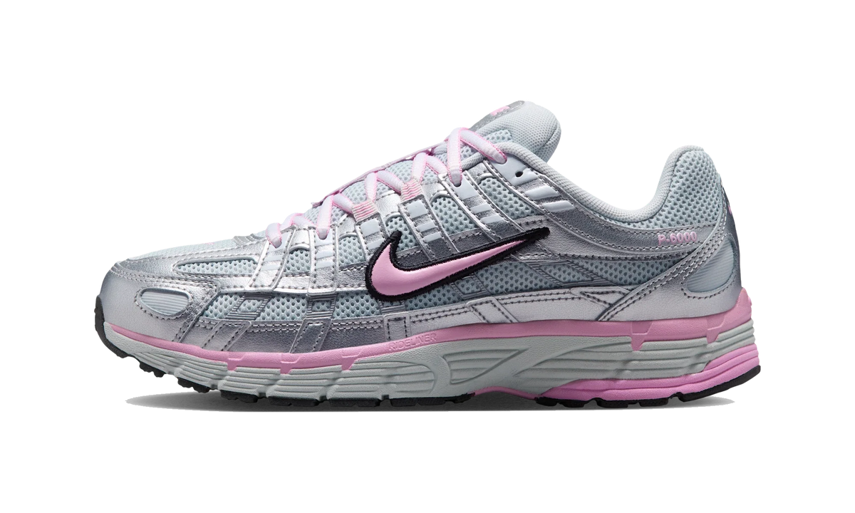 Nike P-6000 Pure Platinum Metallic Silver Black Pink