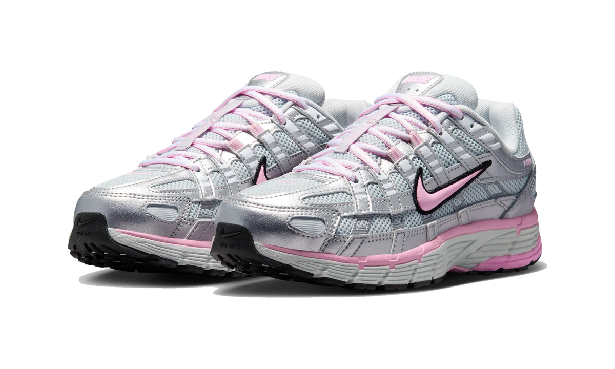 Nike P-6000 Pure Platinum Metallic Silver Black Pink