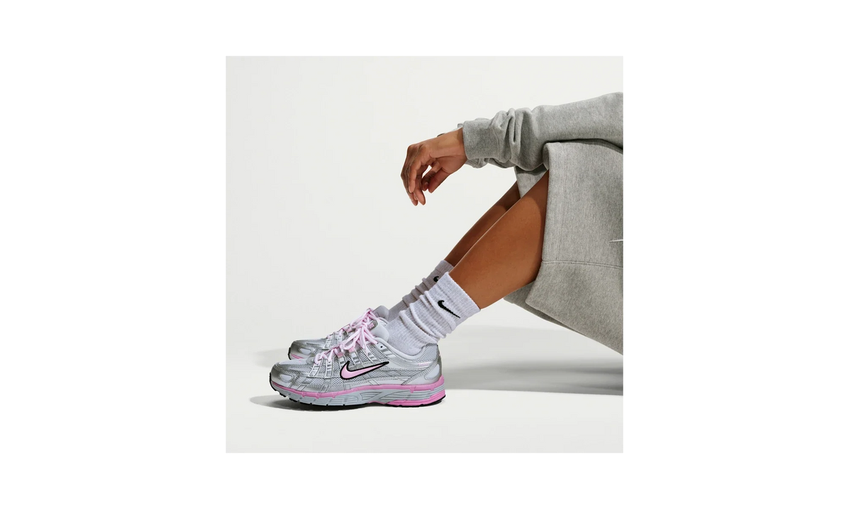 Nike P-6000 Pure Platinum Metallic Silver Black Pink