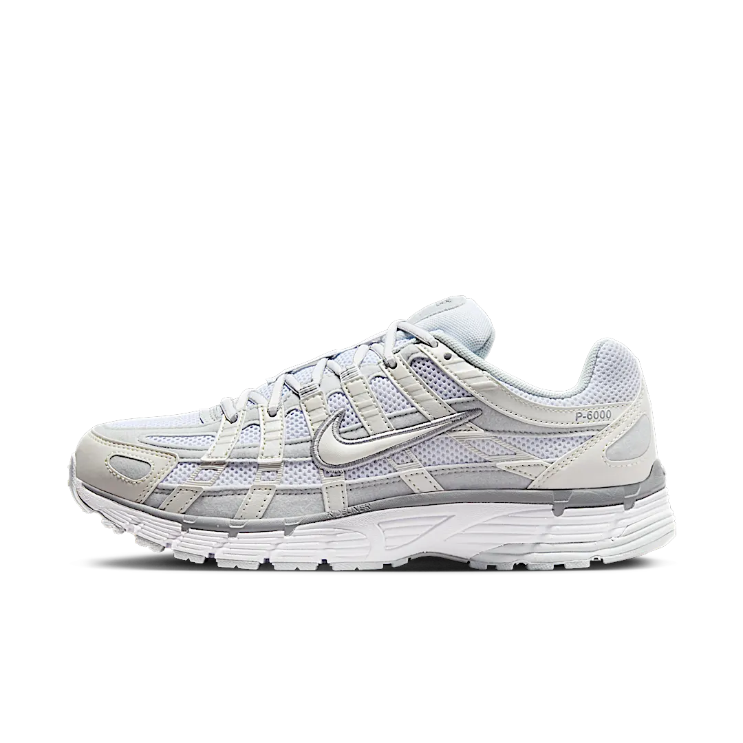 Nike P-6000 Summit White Pure Platinum, Metallic Summit White/Pure Platinum/Wolf Grey/White (FV6603-101)