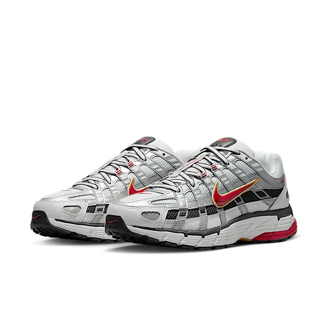 Nike P-6000 White Gold Red, White/Metallic Gold-Varsity Red-Metallic Silver-Black (BV1021-101)