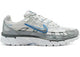 Nike P-6000 White Metallic Silver Blue