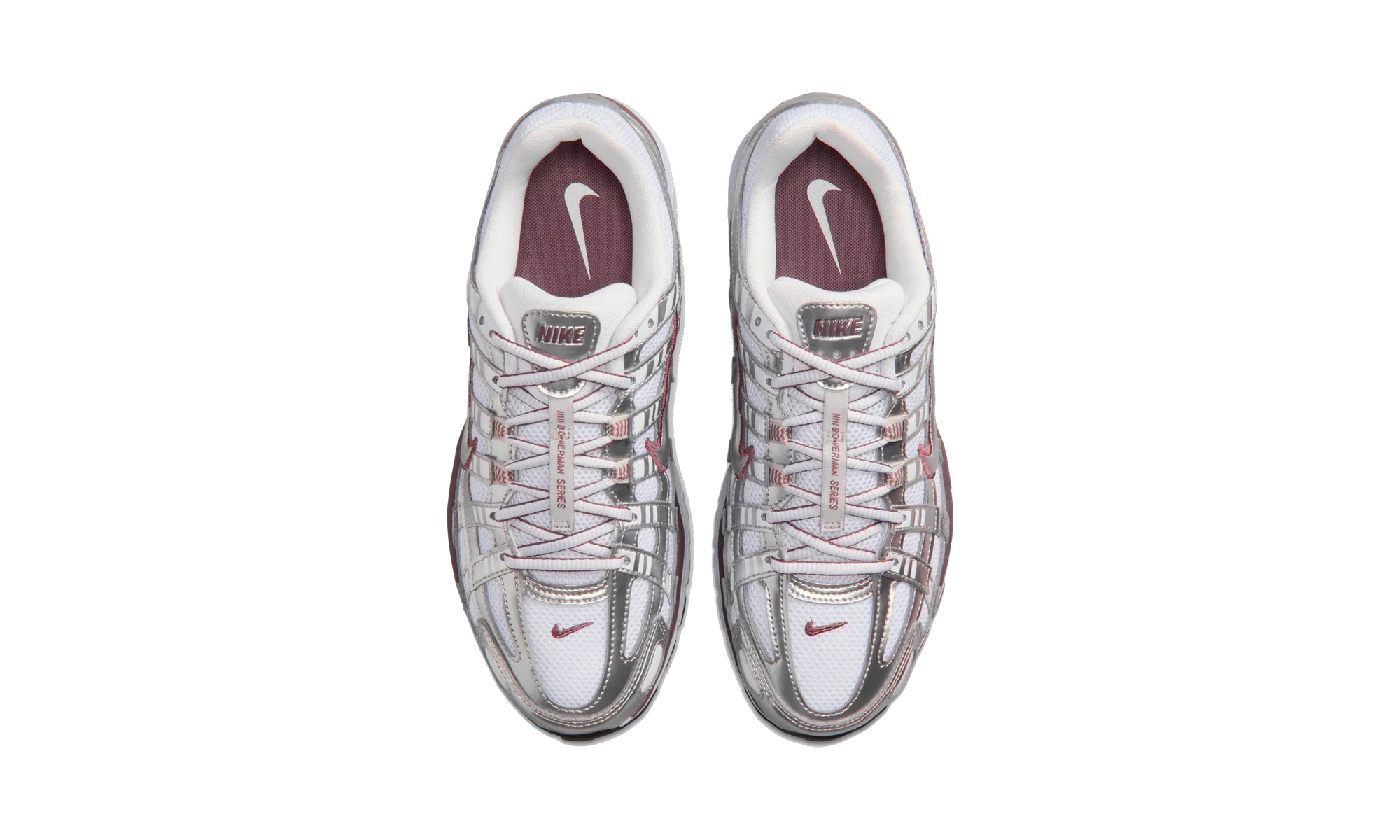 Nike P-6000 White Metallic Silver Tattoo