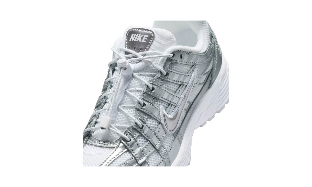 Nike P-6000 White Metallic Silver Vast Grey