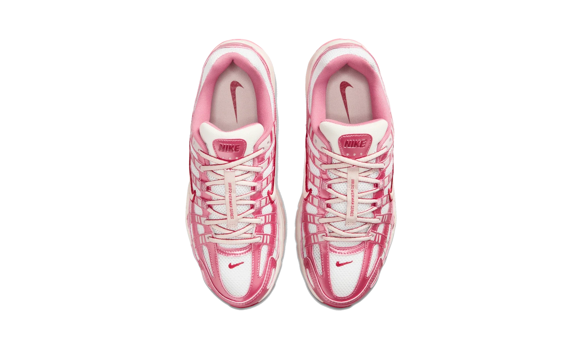 Nike P-6000 White Silt Red Peony