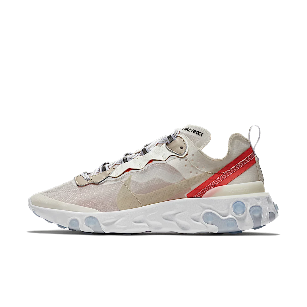 Nike React Element 87 Sail Light Bone, Sail/Light Bone-White-Rush Orange (AQ1090-100)