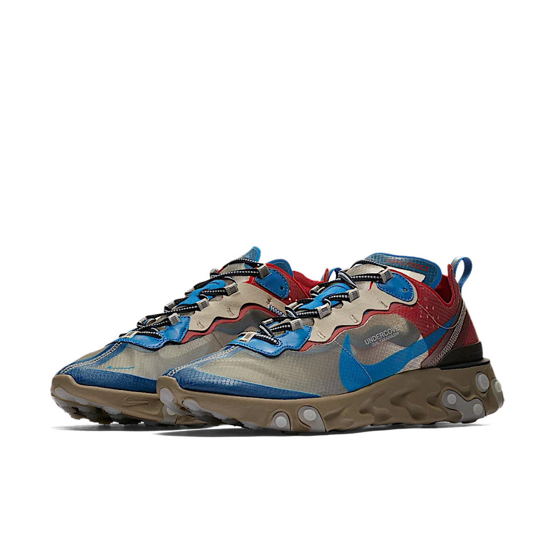Nike React Element 87 Undercover Light Beige Chalk, Light Biege Chalk/Signal Blue (BQ2718-200)