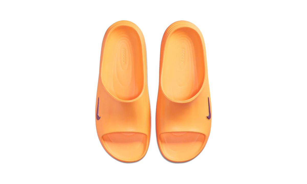 Nike ReactX Rejuven8 Slide Citron Pulse Laser Orange Volt Ice