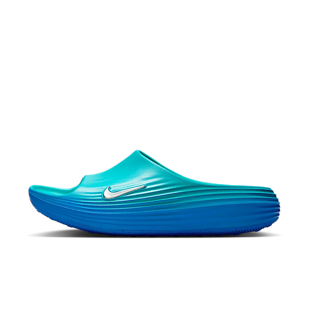 Nike ReactX Rejuven8 Slide Dusty Cactus Game Royal, Dusty Cactus/Metallic Silver/Game Royal (HV4479-300)